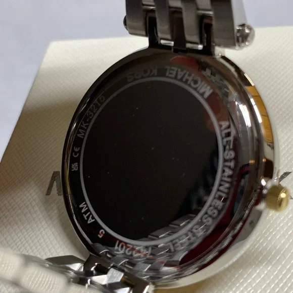 NWT Michael Kors Darci Two Tone Stainless Steel Watch 39mm MK3215 Accessories